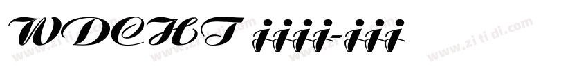 WDCHT 文道潮黑字体转换